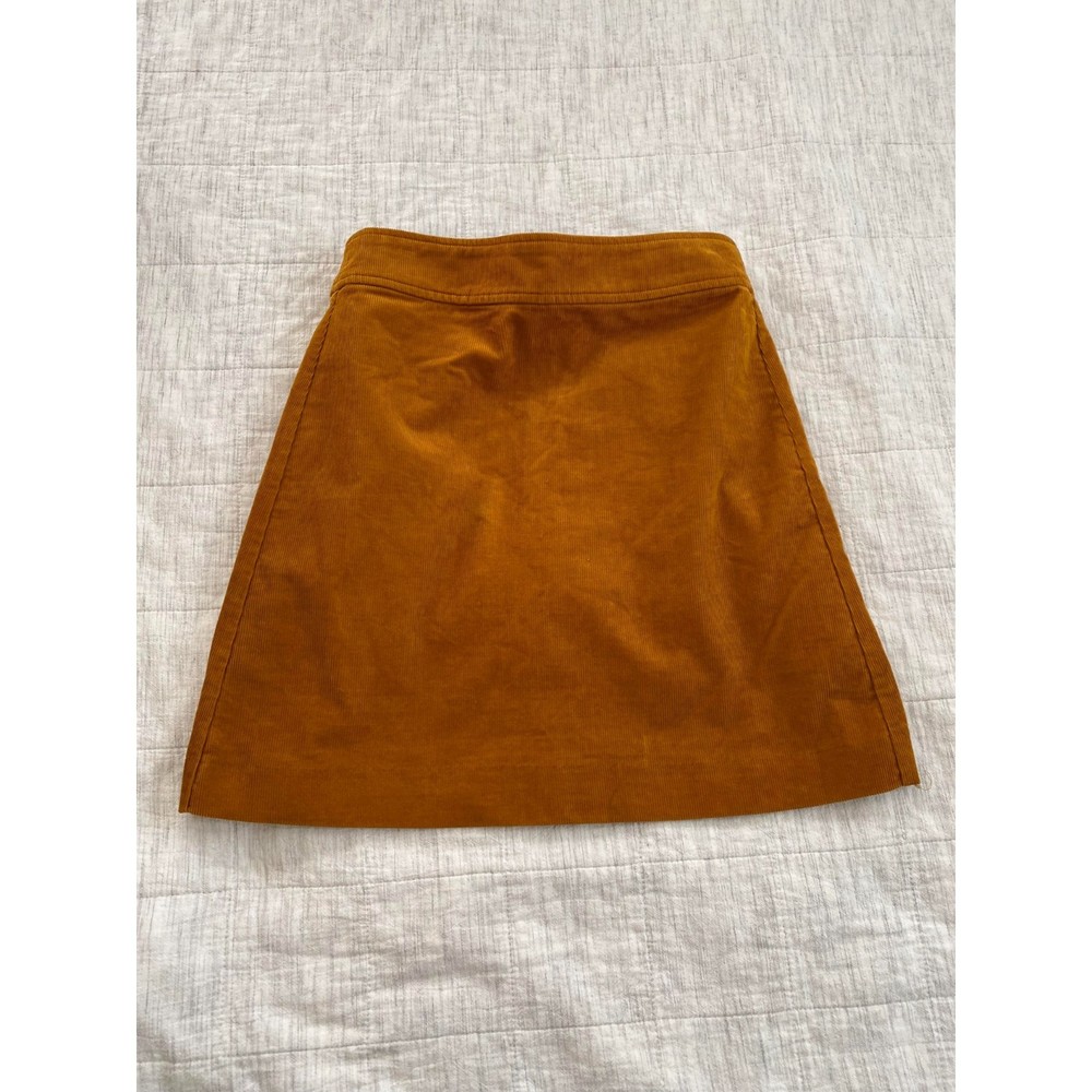 Mustard corduroy mini skirt